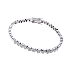 Celene  Silver Tennis Bracelet