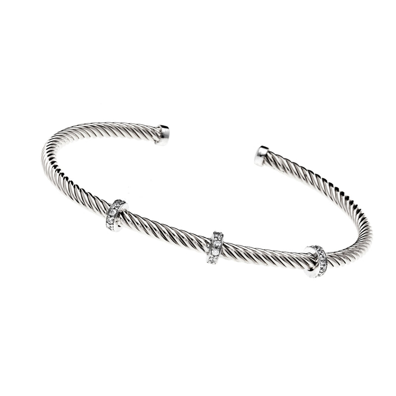 Xanthe Silver Bangle