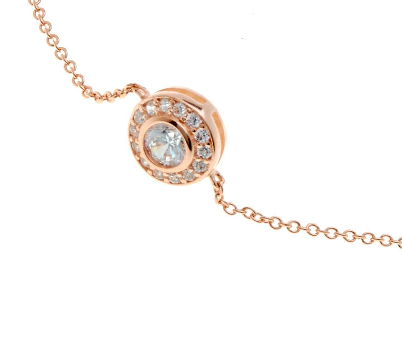 Rose gold cz bracelet