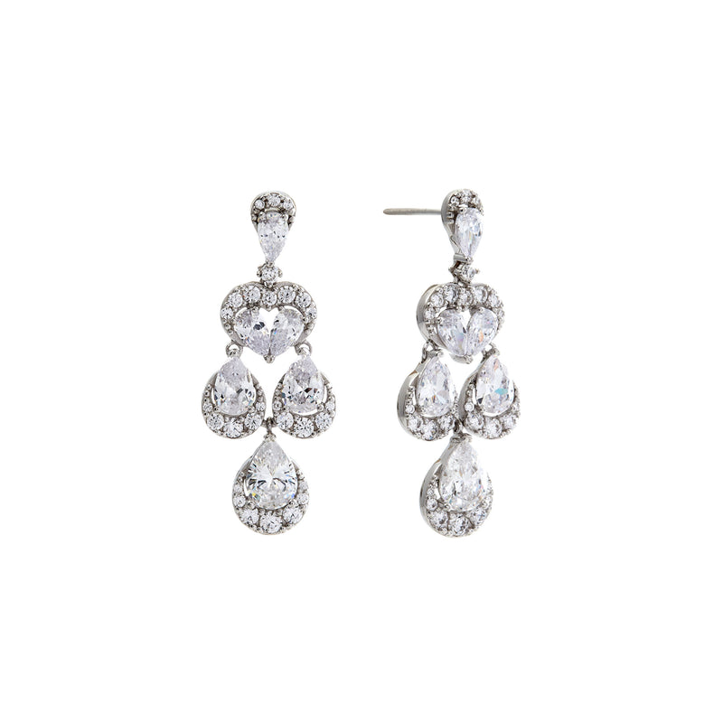 Rosetta Silver Chandelier Earrings