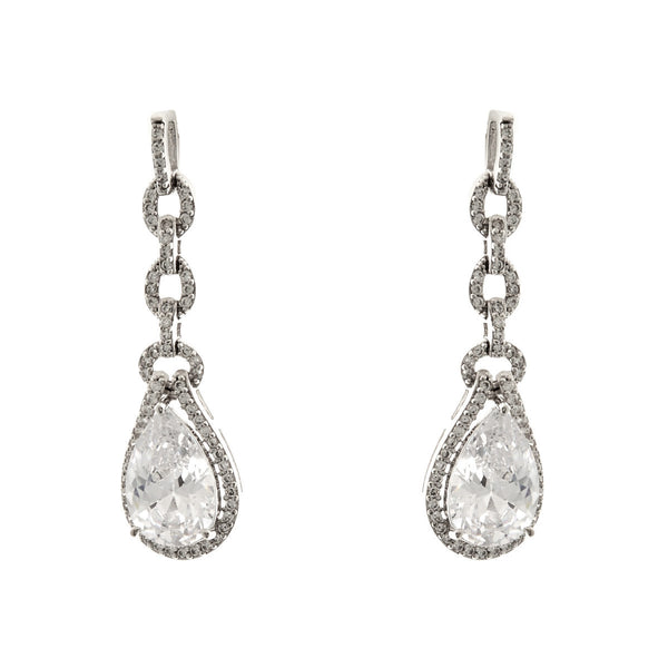 Prudence Pear Shaped Drop Chandelier Earring