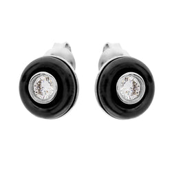 Stacey black & cubic zironia studs - 3 colours