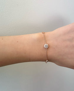 Rose gold cz bracelet