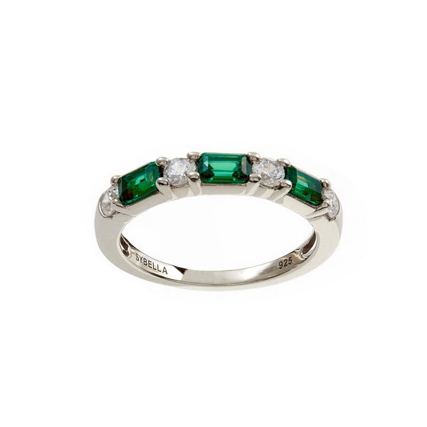 Leanne Green Multi Shape Silver Band Ring