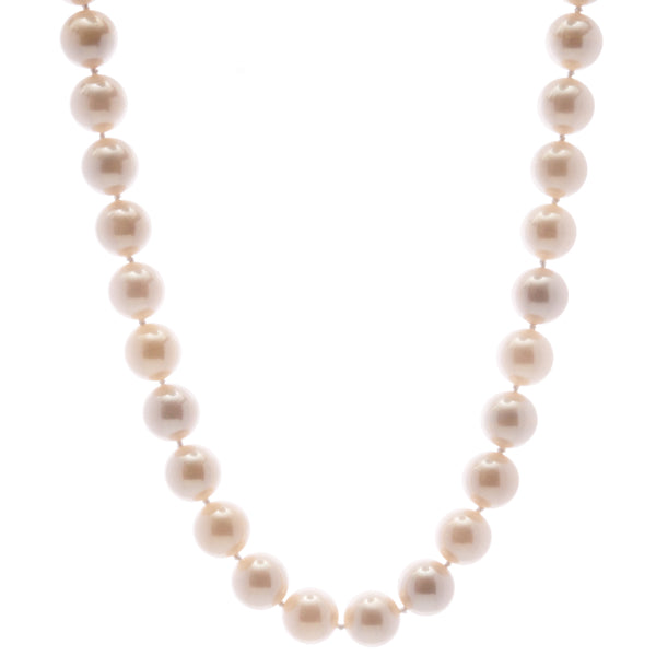 Emily Classic Round Pale Pink Pearl Short Necklace