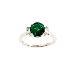 Nixi Emerald Green Claw Set Ring