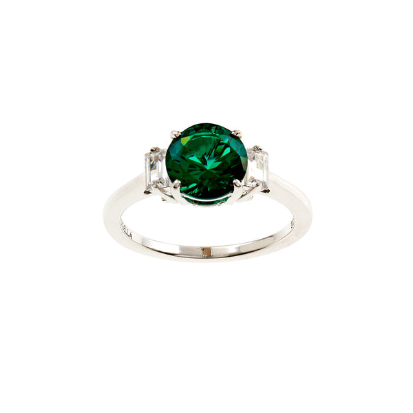 Nixi Emerald Green Claw Set Ring