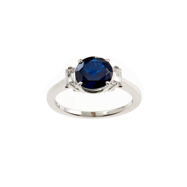 Nixi Sapphire Blue Claw Set Ring