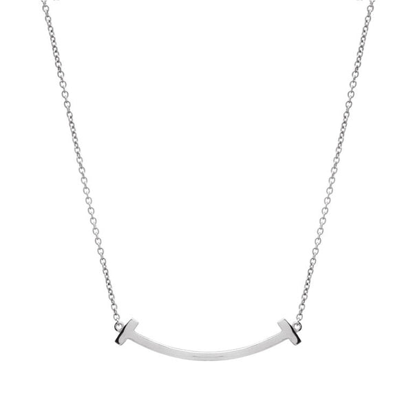 Silver Gold Bar Necklace