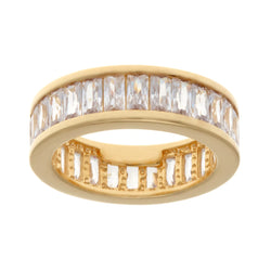 Gold Plate Baguette Ring
