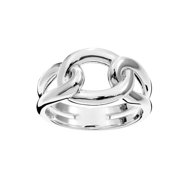AMITY- Silver Plate Knot Ring