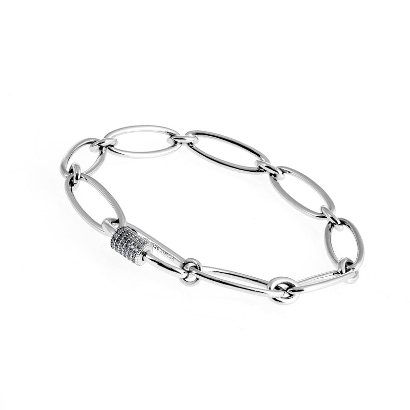 Aubrey Silver Plate Link Bracelet