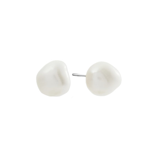 Milla Freshwater Barqoue Pearl Silver Studs