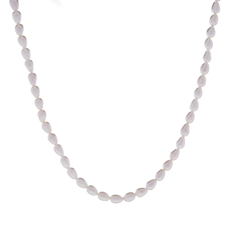 Elke White Rice Pearl Necklace