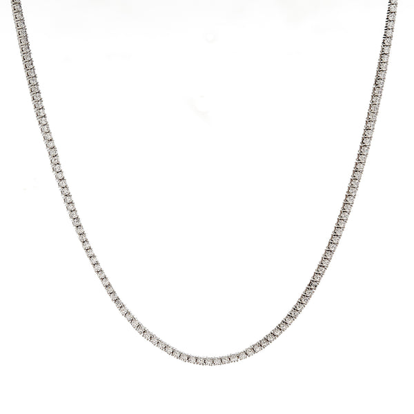 Sybella Silver Cubic Zirconia Tennis Necklace