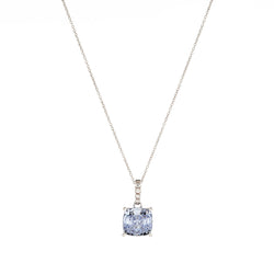 Ariella Tanzanite Blue & Clear Cubic Zirconia Silver Pendant