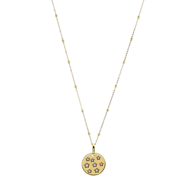 Stardust Gold Star Pendant on Fine Chain
