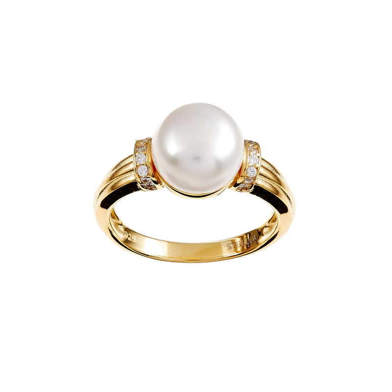 Autumn Freshwater Pearl Gold Ring