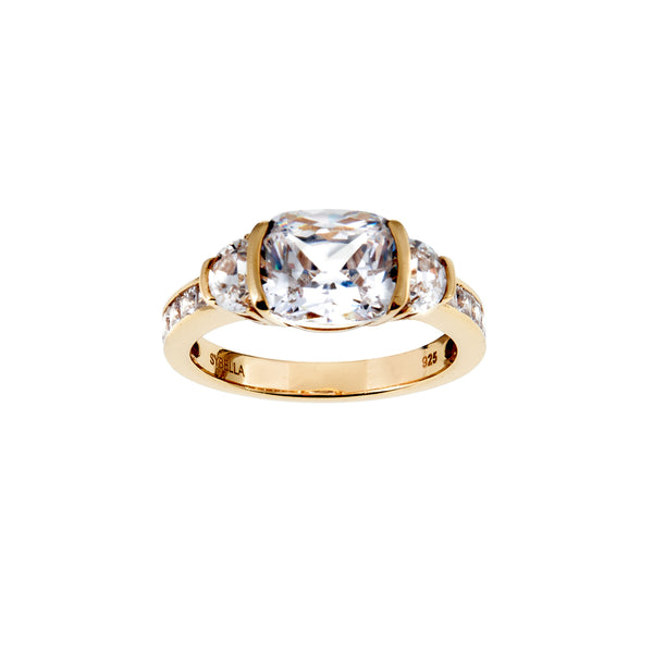 Lillian Gold Cubic Zirconia Dress Ring