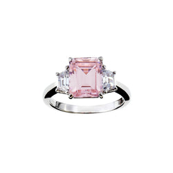 Josephine Pale Pink & Clear Ring