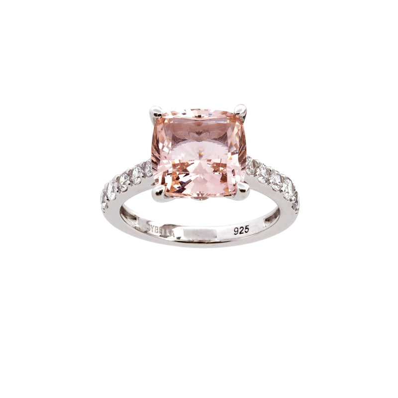 Ariella Pink & Clear Multi Cubic Zirconia Ring