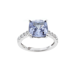 Ariella Tanzanite Blue & Clear Multi Cubic Zirconia Ring