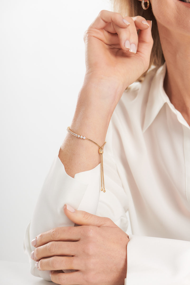 Adele Gold Tennis Bracelet