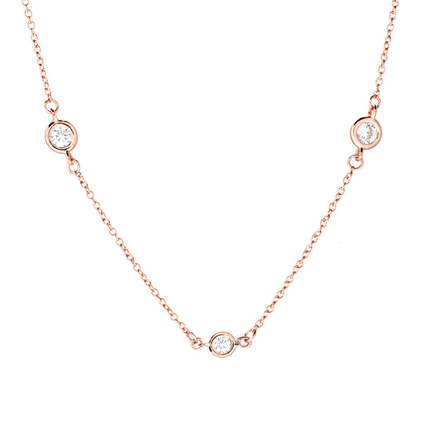 Jennifer Rose Gold long necklace