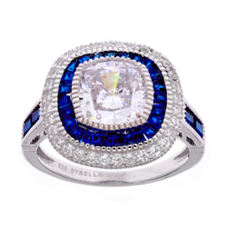 Katie Sapphire Silver Ring
