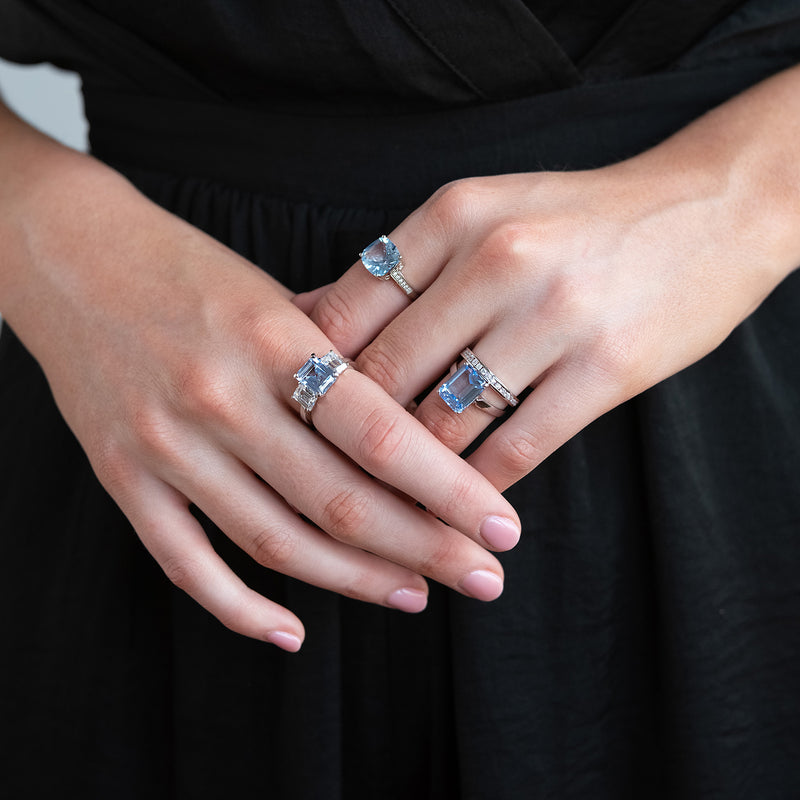 Ada Blue Cubic Zirconia Ring