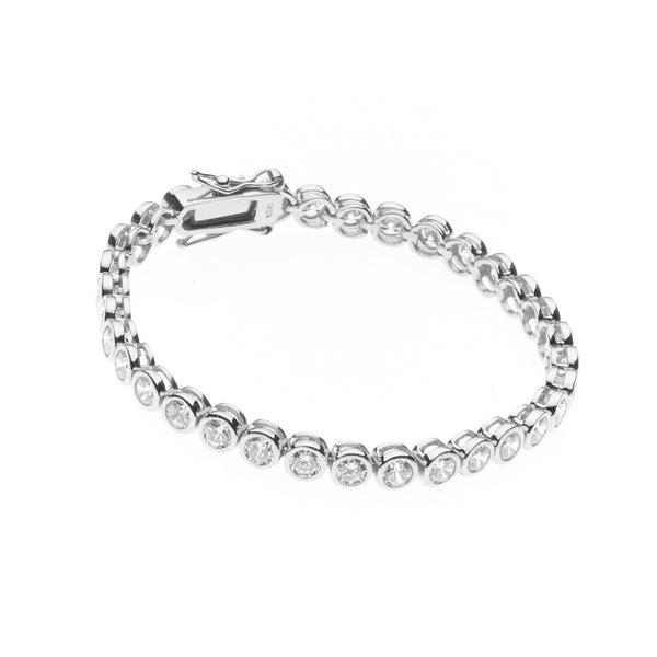 Elle Silver Tennis Bracelet