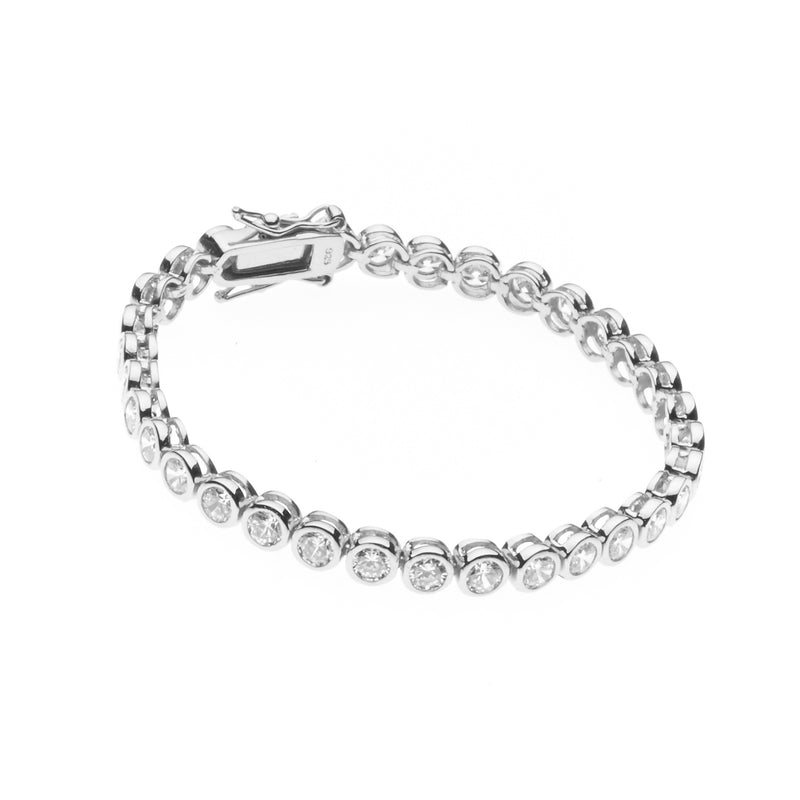 Elle Silver Tennis Bracelet