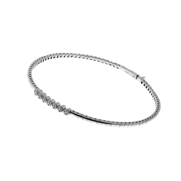 Aria Silver Flex Bracelet