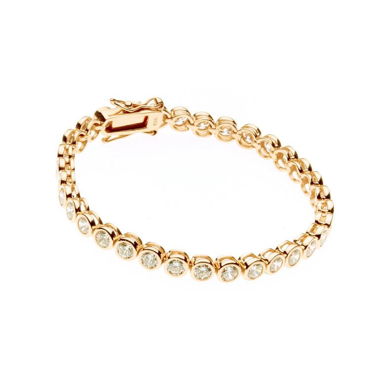 Elle Gold Tennis Bracelet