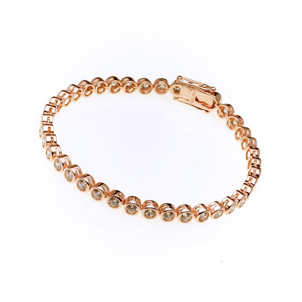 Elle Rose Gold Tennis Bracelet