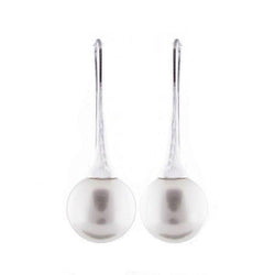 Bella Silver Pearl Drop Earrings
