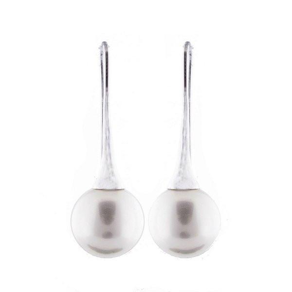 Bella Silver Pearl Drop Earrings