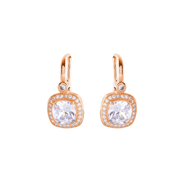 Bailey Rose Gold Square Hook Earring