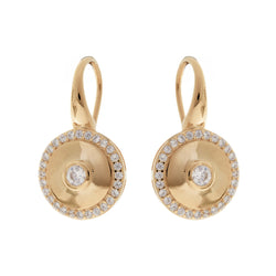 Charlie Round Gold Earrings