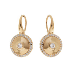 Charlie Round Gold Earrings