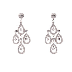 Tear Drop Chandelier Earrings