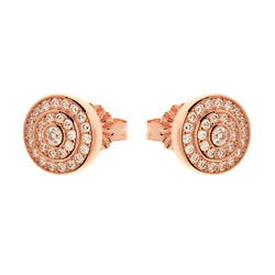 Marlie Rose Gold Cubic Zirconia Stud Earrings