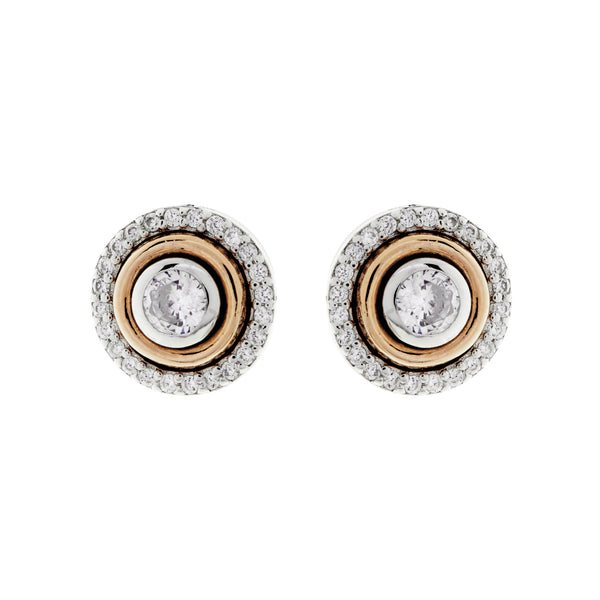 Lilly Two Tone Gold Studs