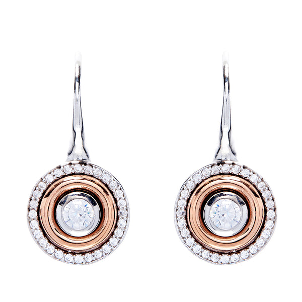 Lilly Rose Gold Hook Earrings