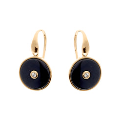 Olivia Gold & Black Earrings