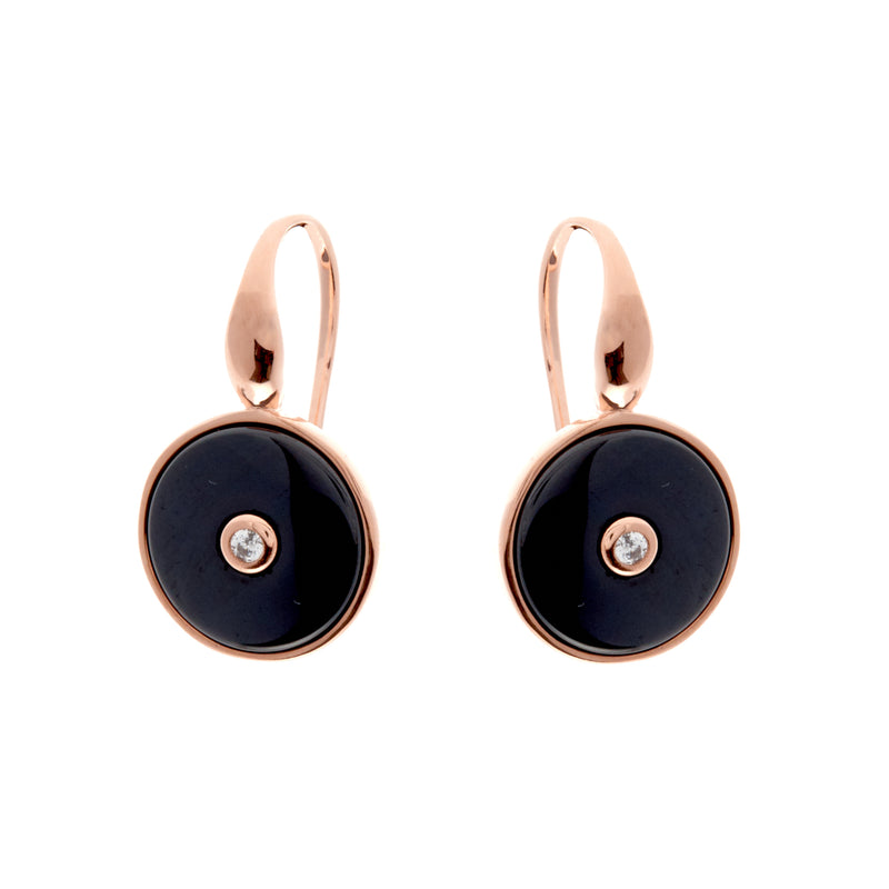 Olivia Rose Gold & Black Earrings