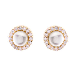 Pia Pearl and Gold Studs