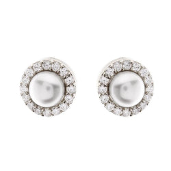 Pia Pearl and Silver Studs
