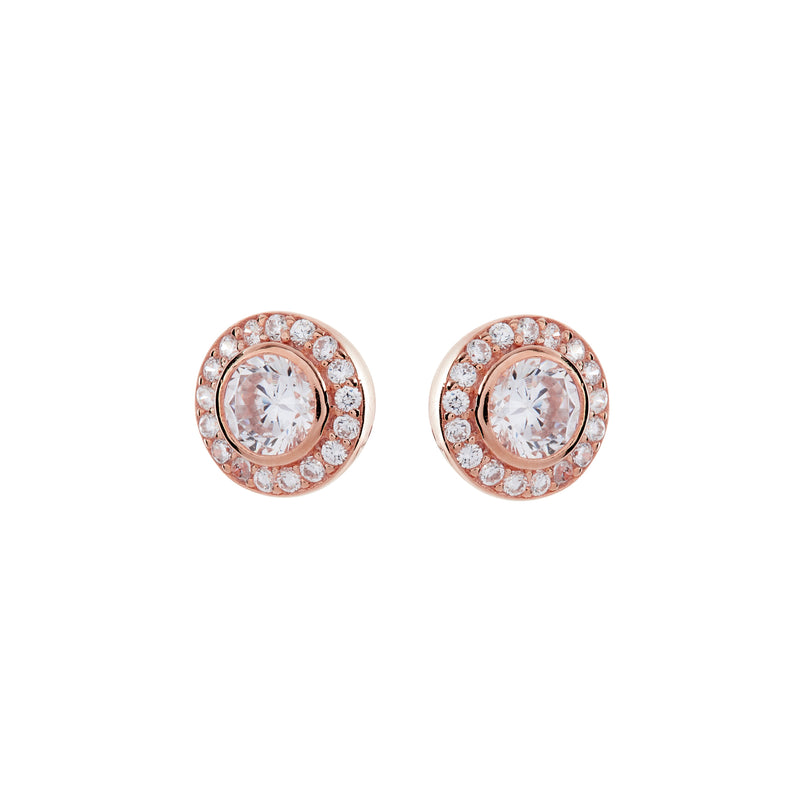 Isobel Rose Gold Stud Earrings