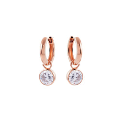Maisie Rose Gold Hoop Earrings